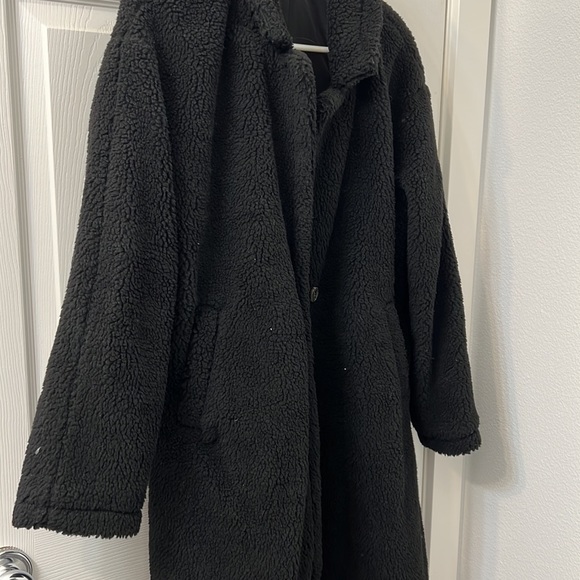 Faux shearling teddy coat - Picture 5 of 6